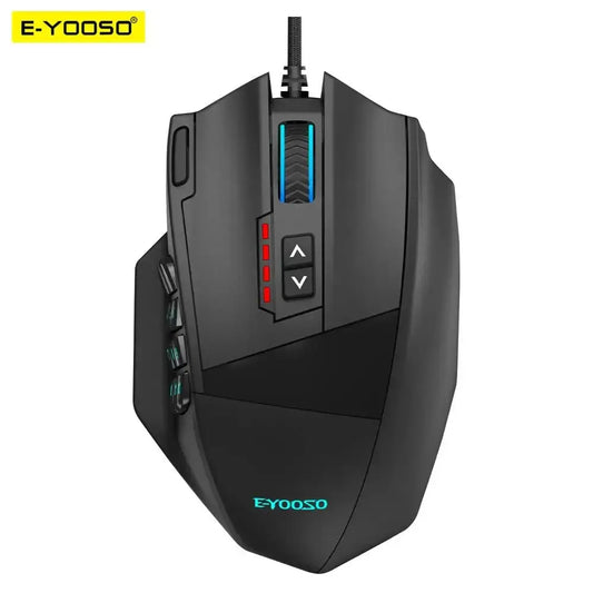 E-YOOSO X-39 USB Wired RGB Gaming Mouse, 24000 DPI Programmable Gaming Mouse with 19 Buttons, Optical Gaming Mouse for PC & Laptop