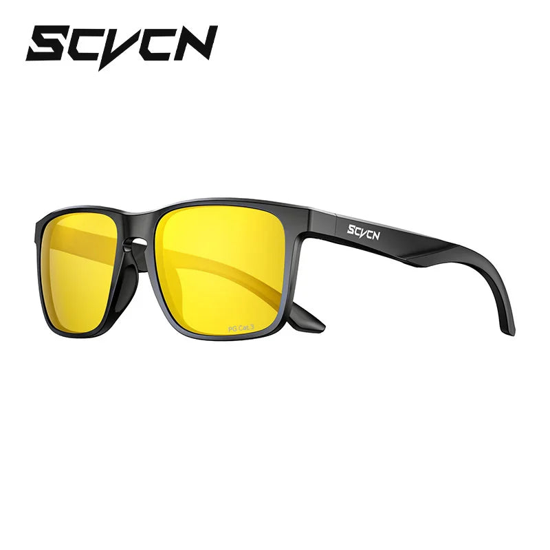 SCVCN Ochelari polarizați pentru drumeții, pescuit și ciclism, ochelari de modă UV400 pentru bărbați, ochelari de sport pentru MTB și biciclete, pentru activități în aer liber
