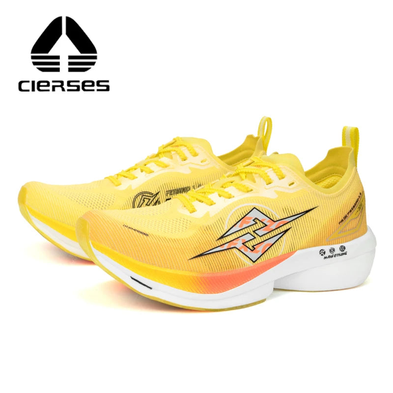 CIERSES MFXZG carbon plate marathon running racing shoes professional package support shock absorber ultra-light sports shoes