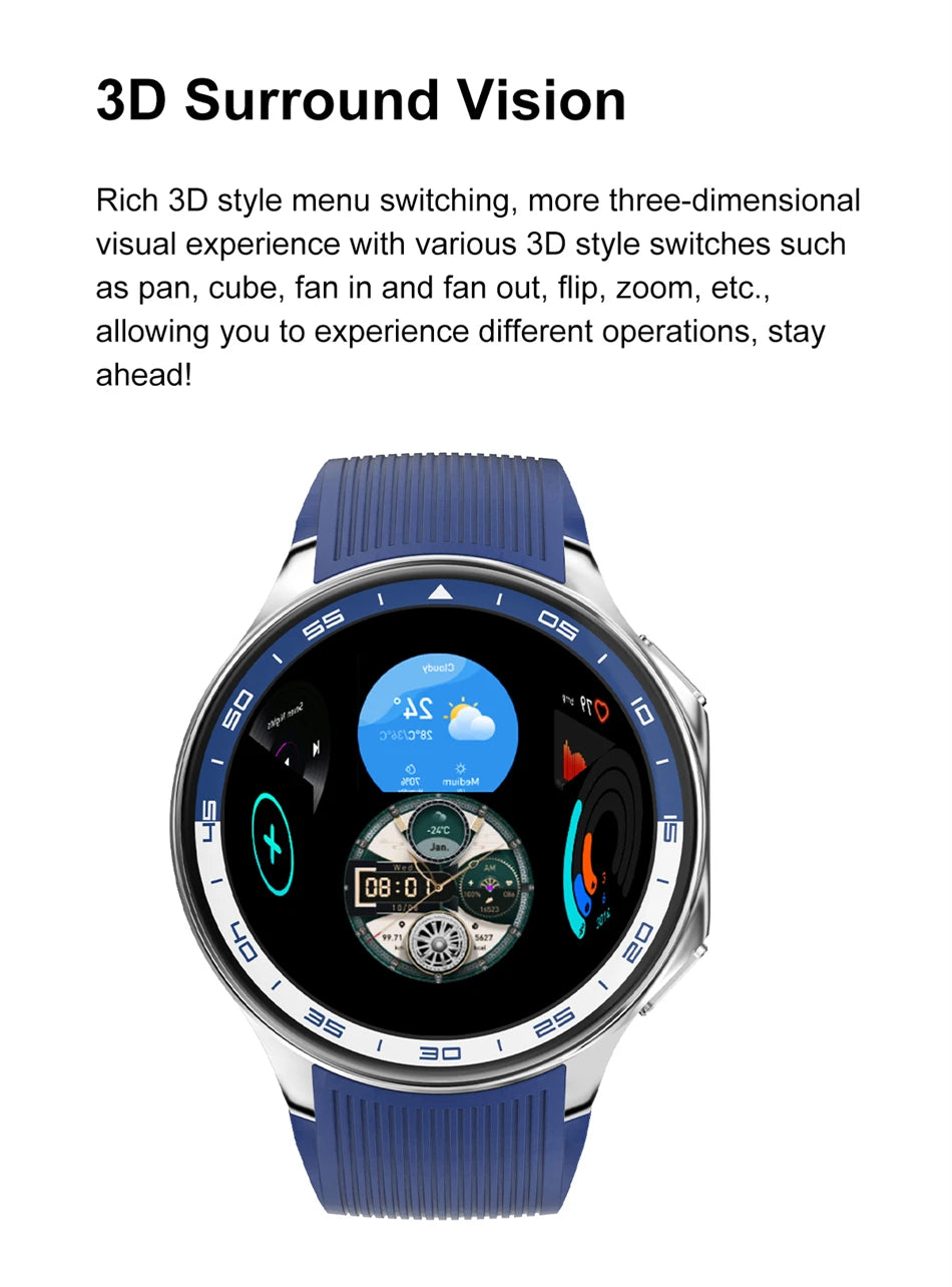 2025 New For OPPO Watch X High-End Business Watch Men 32Gb Memory Video Playback Smart Watch Sports Fitness Waterproof Bracelet
