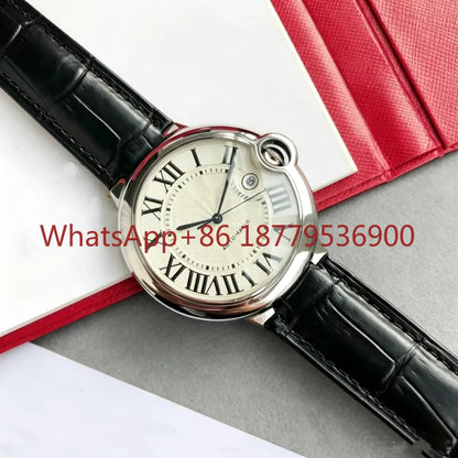 2026 Men Fashion Watch 904L Stainless Steel Leather 42MM Automatic Mechanical High-Quality AAA Custom Watches