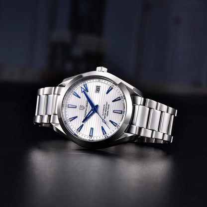 Relógio de luxo para homem PAGANI DESIGN – Modelo automático mecânico (calibre 8215), em aço inoxidável, estanque, com indicador de data e ponteiros luminescentes