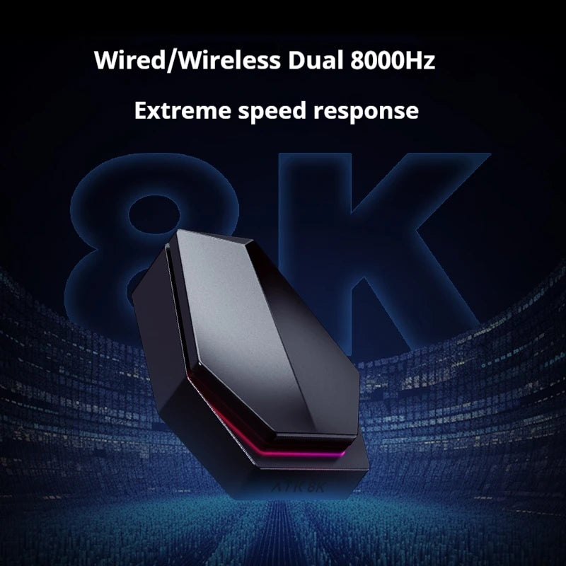 Rato Gaming Sem Fios ATK Z1 Pro Max Ultra com Pé Personalizado, PAW3950 Ultra Smart Speed Wireless, Taxa de Polling 8k e Baixa Latência de 0.39ms