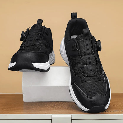 New Fashionable Hiking shoes, Comfortable and Breathable Men's Casual sports shoes, Outdoor walking shoes, black and Gray colors