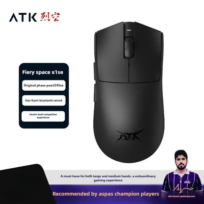 Novi ATK X1 SE Starlight bežični lagani miš PAW3395 26K DPI, upravljački program za Hub stranicu, 1000Hz, gaming miš, dodatna oprema za PC igrače