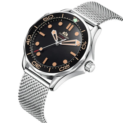 Automatic Watches for Men Mechanical Self Wind Net Stainless Steel Nylon Strap Luxury New Limited Reloj Hombre Baratos