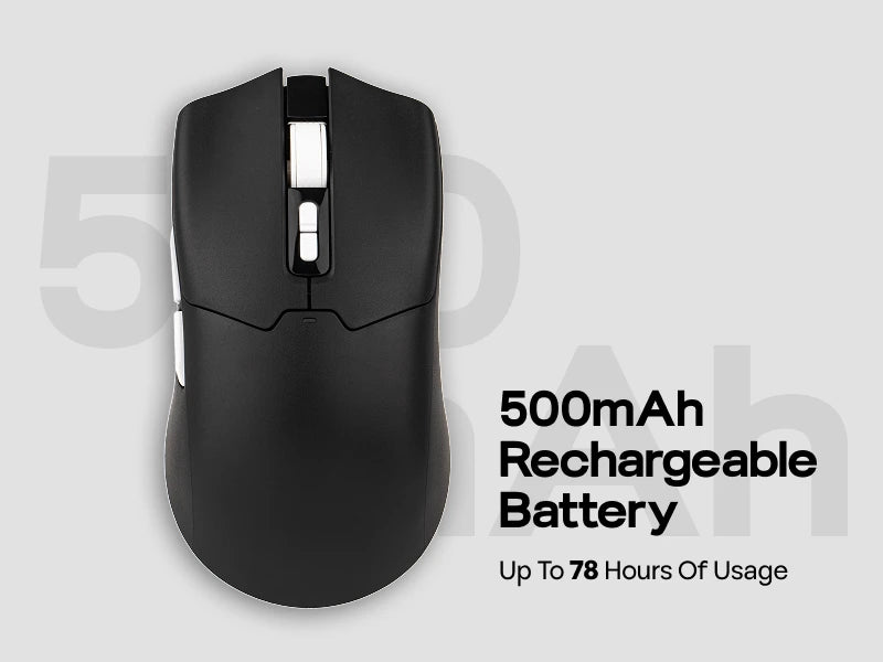 EPOMAKER Click Lite Wired/BT/2.4GHz Wireless Gaming Mouse PAW3311 Sensor 800 to 24000 DPI with 500mAh Battery for PC/Mac/Linux