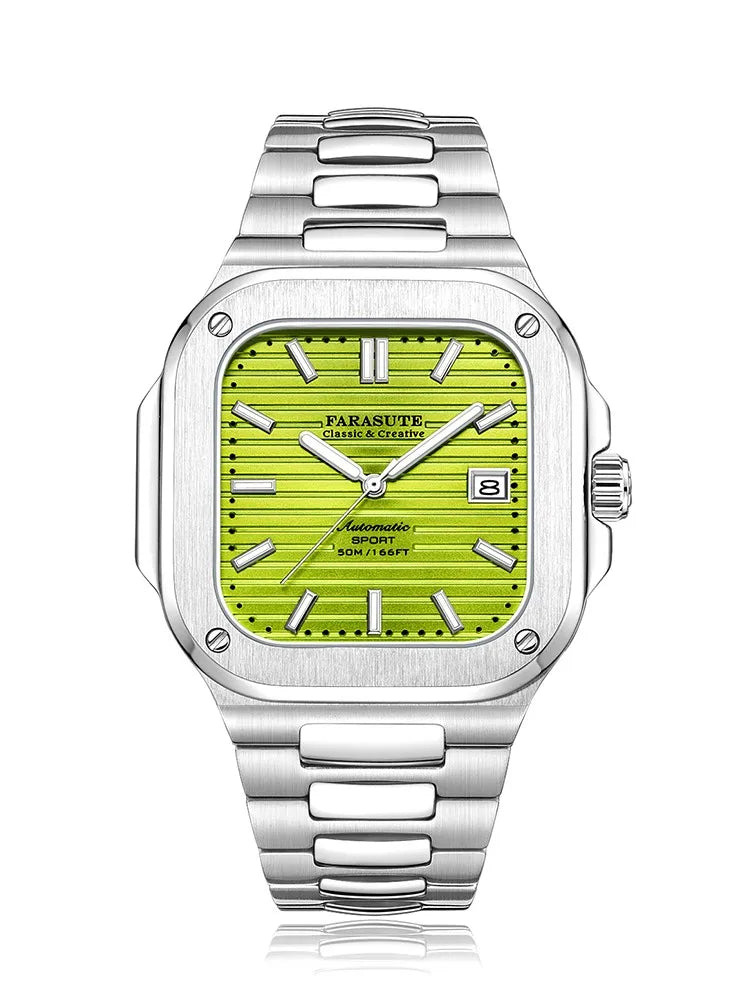 FARASUTE Automatic Mechanical Luxury Men's Watch Miyota9019 Movement Ultrathin 8.9mm Luminous 5ATM Waterproof Wristwatches Male