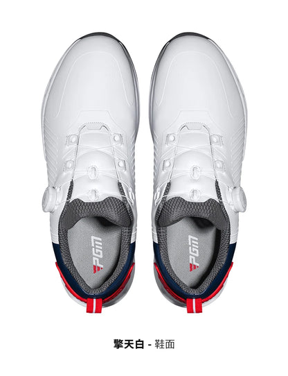 PGM Golf Shoes Men's Cushioning Rebound Sneakers, Knob Men's Shoes, Wear-Resistant TPU Waterproof Shoes