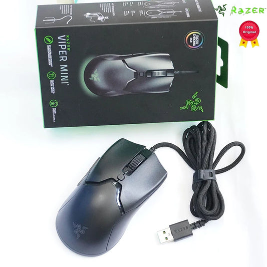 Razer REGALO DI CAPODANNO regalo Thunder Snake Viper Mini mouse gaming cablato per computer e laptop Esports con luce RGB, mouse per mani piccole