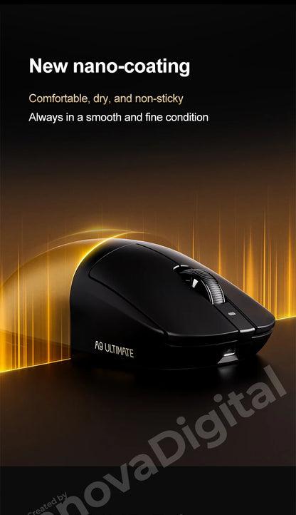 Mouse da gaming wireless ATK Dragonfly A9 Ultimate A9 Air PAW3950 ultraleggero ergonomico per e-sport FPS Gamer CSGO A9 Ultra