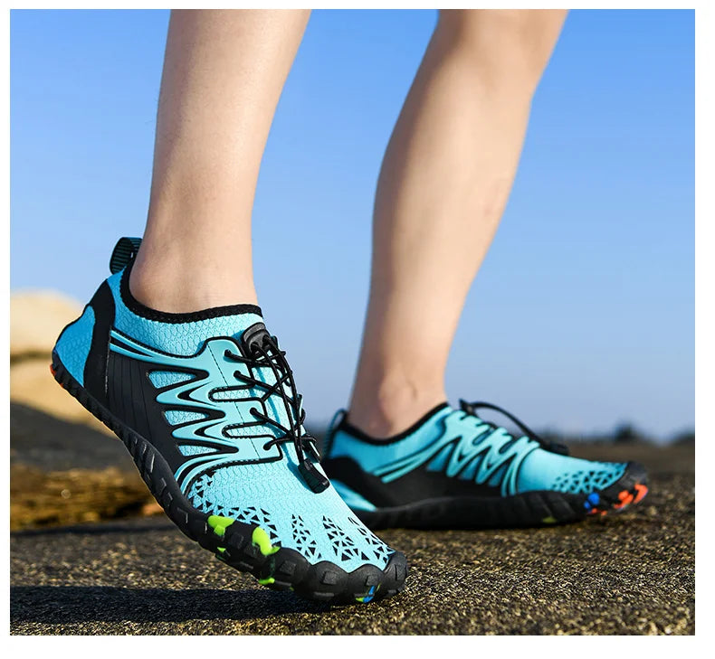 Unisex Wading Shoes Quick-Dry Aqua Shoes Drainage Water Shoes Beach Sports Swim Sandals Yoga Barefoot Diving Surfing Sneakers