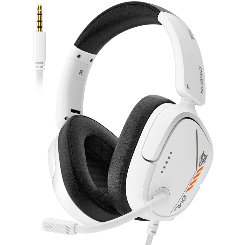 NUBWO HG04L Gaming Headset for PS5/PS4, Xbox Series X|S/Xbox One, Switch Clear Unidirectional Mic 3.5mm Jack Headphone for Gaming