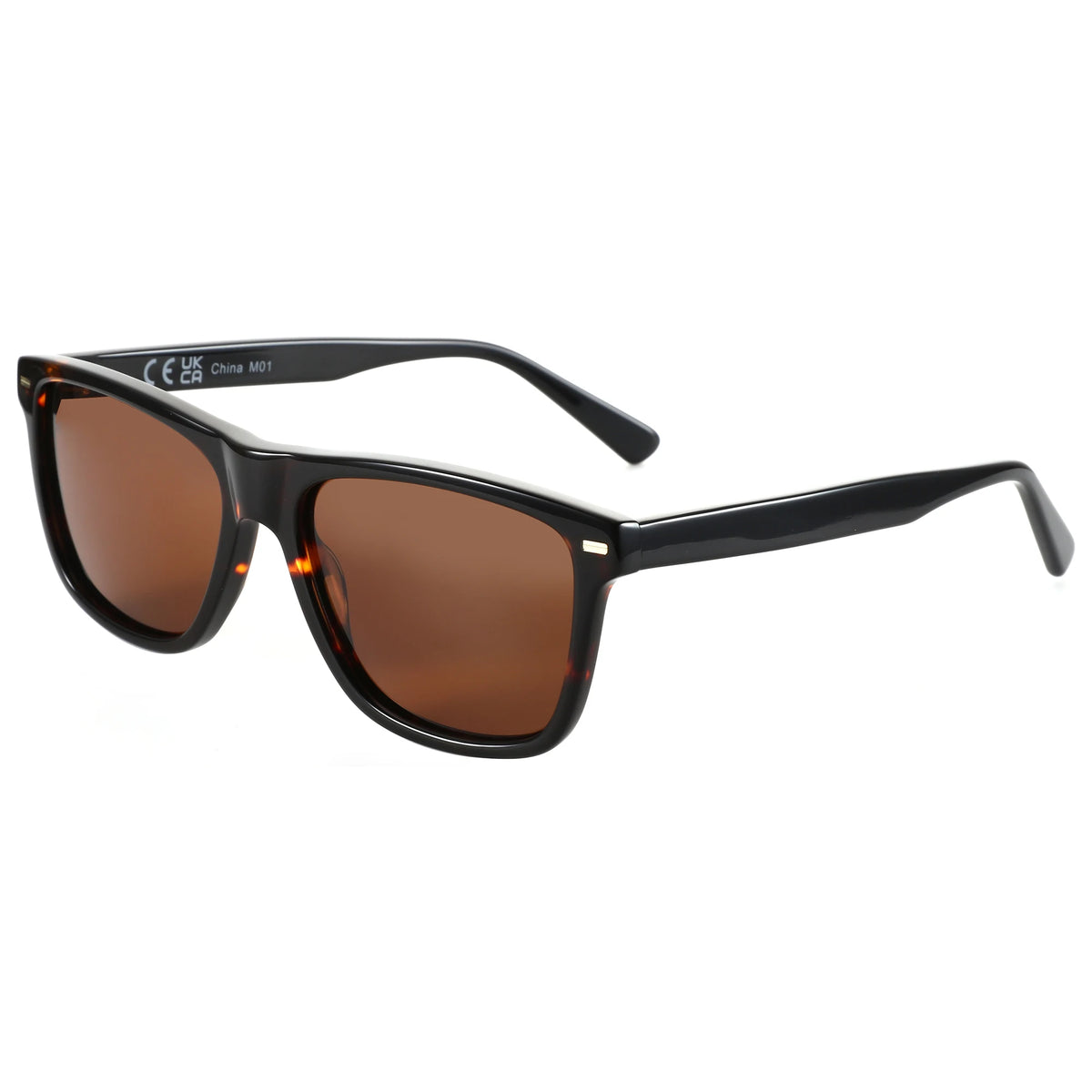 ZENOTTIC Ochelari de soare polarizați la modă, protecție UV400, ochelari de soare pătrați din acetat, design clasic, pentru femei și bărbați