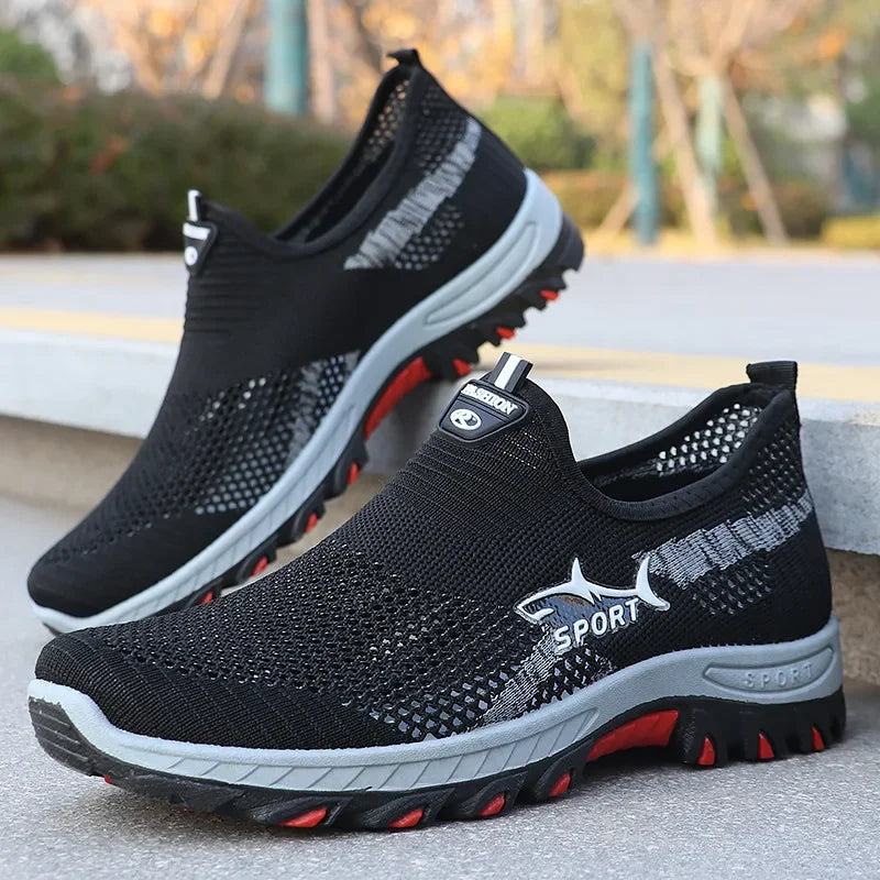 Zomerse herensneakers sportieve mesh herenschoenen ademende sportschoenen canvas lichtgewicht sneakers goedkope schoenen uitverkoop