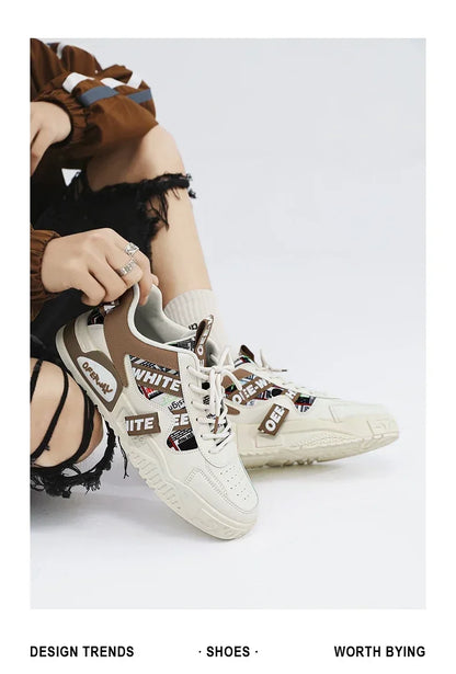 Sapatilhas de skate para homem, verão, em pele, casuais, moda, outdoor, corrida, desporto, caminhada, ténis, plataforma, designer, luxo