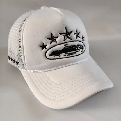 New Unisex Pentagram Baseball Hats Hip Hop Adjustable  Breathable Personal Sunshade Mesh Versatile Street Fashion Trucker Caps