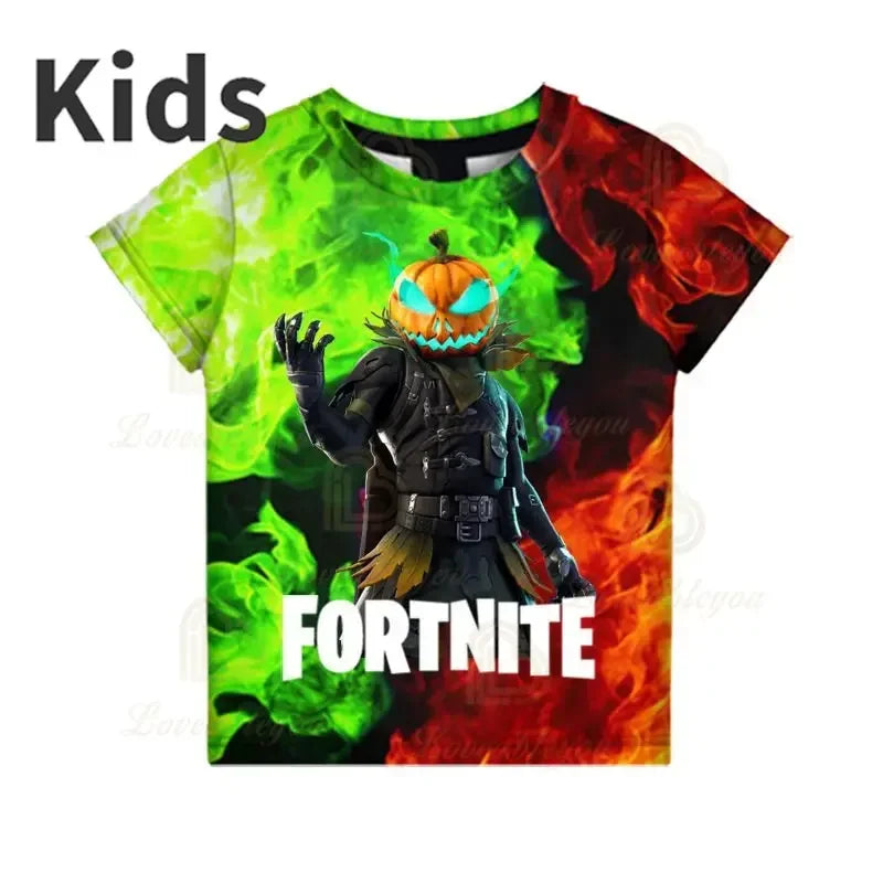 Camiseta 3D Red Jade Fortnite Anime Battle Royale para hombre, mujer y niños - Camiseta Pelly, regalo de cumpleaños para niñas y niños