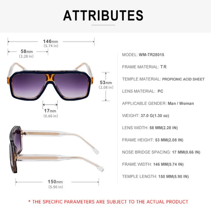 Ochelari de soare clasici, supradimensionați, pătrați, pentru bărbați, de lux, la modă, cu ramă metalică mare, ochelari de protecție, ochelari de soare eleganți pentru doamne