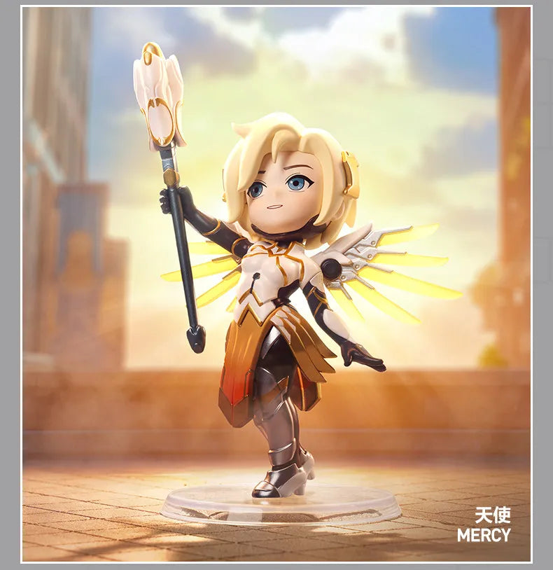 POP MART Overwatch Play of The Game Series Blind Box Mystery Box – urocze zabawki, ozdoby, figurki, dekoracje do domu, modele na biurko i lalki