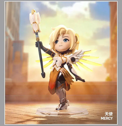 POP MART Overwatch Play of The Game Series Blind Box Mystery Box – urocze zabawki, ozdoby, figurki, dekoracje do domu, modele na biurko i lalki