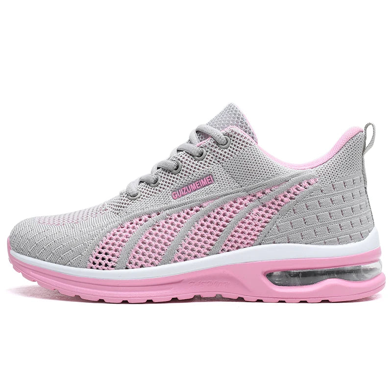 New summer rebound women's sports shoes, lightweight shock-absorbing running shoes, marathon foot protection balance walking shoes