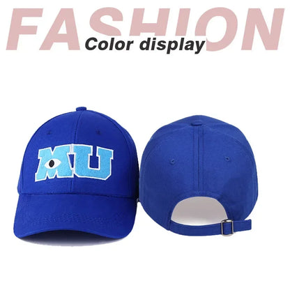 1/3/5/9PCS/Set Monster University Monster Power Company Sullivan Furry Big-eye School Emblem MU Single-eyed Baseball Cap Casual
