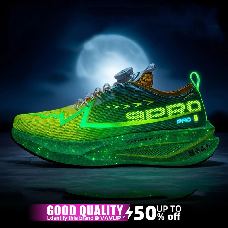 Men’s Running Shoes Carbon Board Specialty Sports Breathable Lightweight Women’s Comfortable Athletic Non-Skid Marathon Sneakers