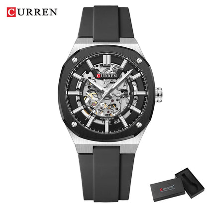 2025 CURREN New Men Mechanical Watch Luxury Sapphire Glass Automatic Watch 41MM Stainless Steel Watch for Men
