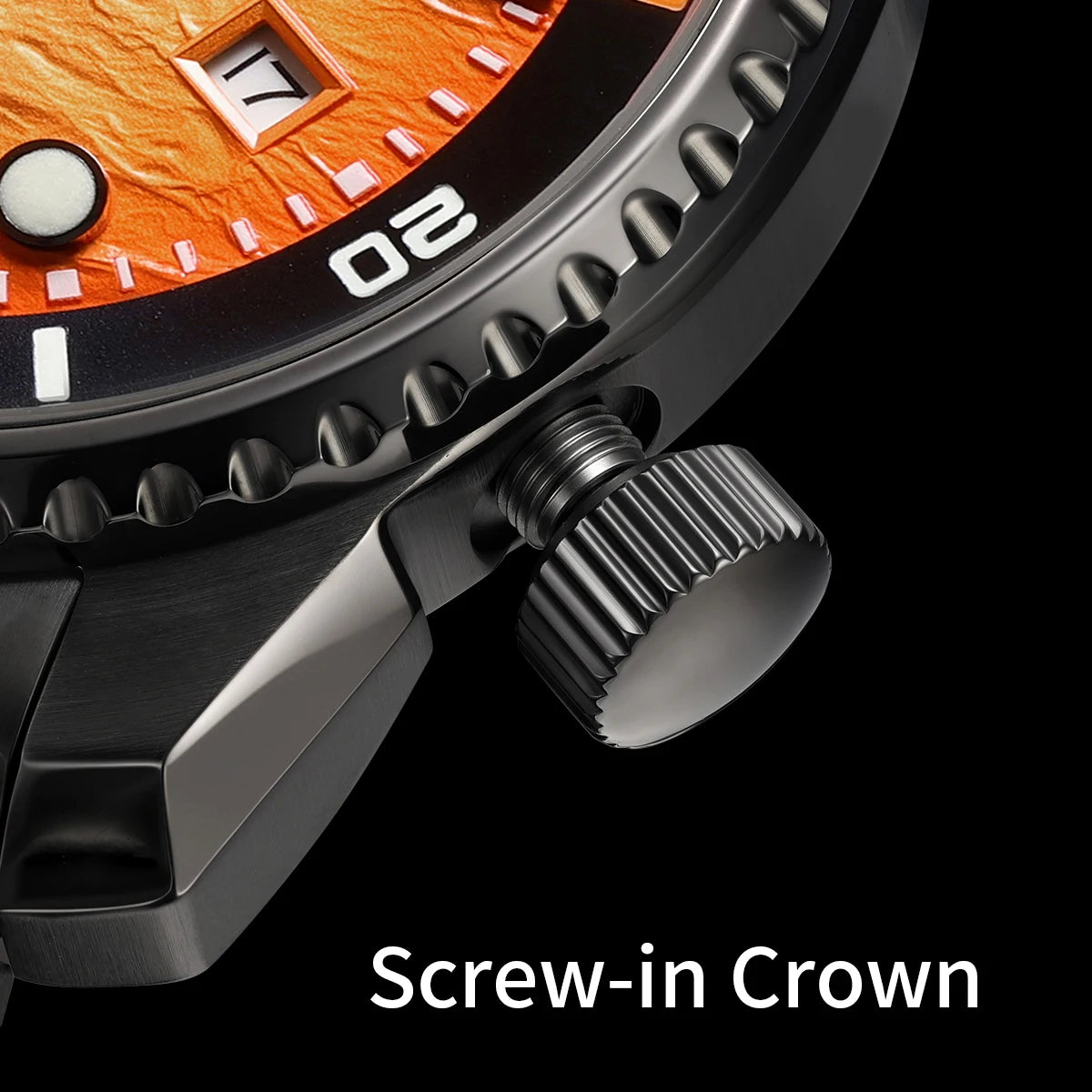 BERNY 20ATM Automatic Men's Watch Diver Sports Diving Watches Luxury Sapphire 316L Stainless Steel Mechanical Waterproof Watches
