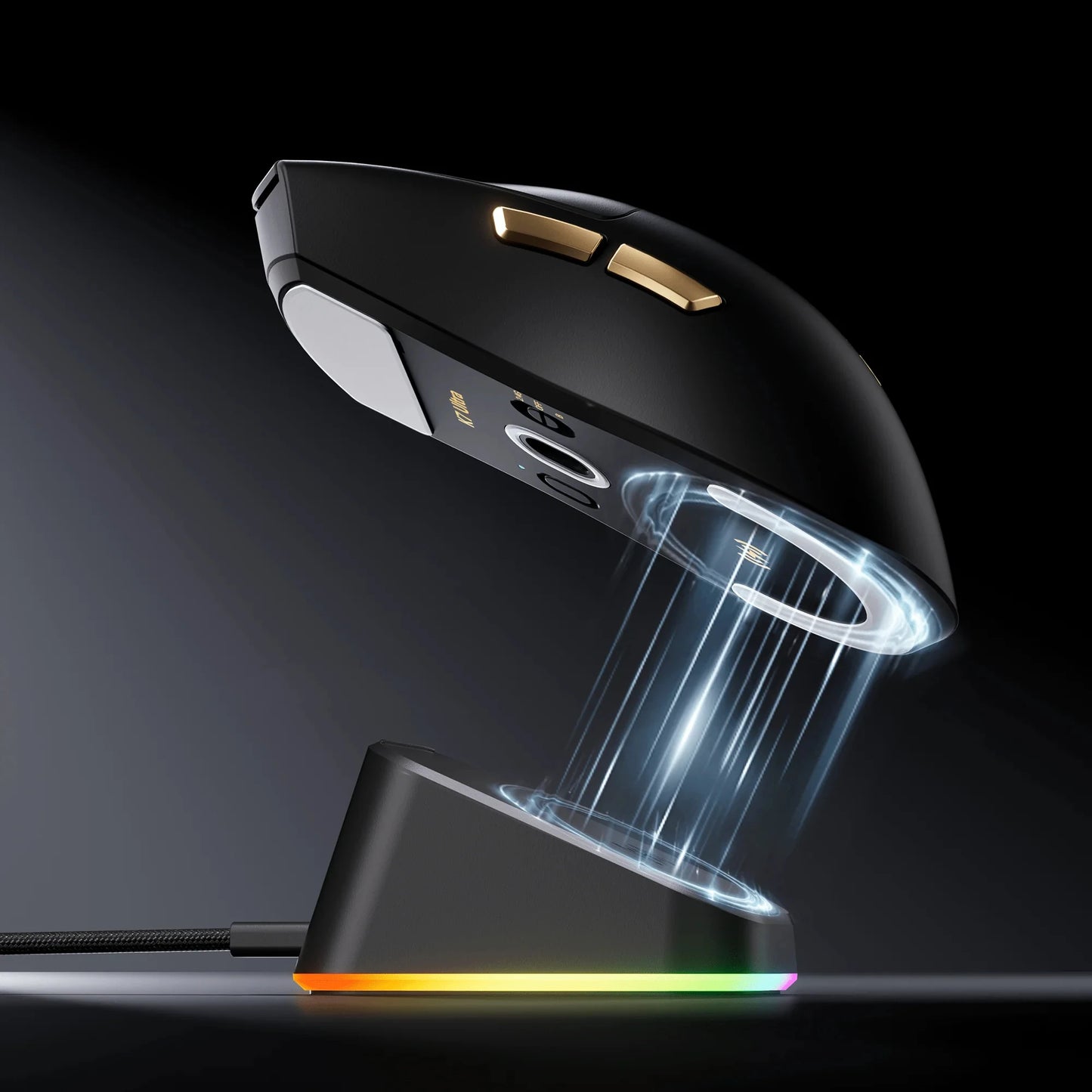MCHOSE K7 Ultra trådløs gamingmus PAW3950 Dual 8K polling rate letvægts magnetisk trådløs opladningsdock til esport og kontor