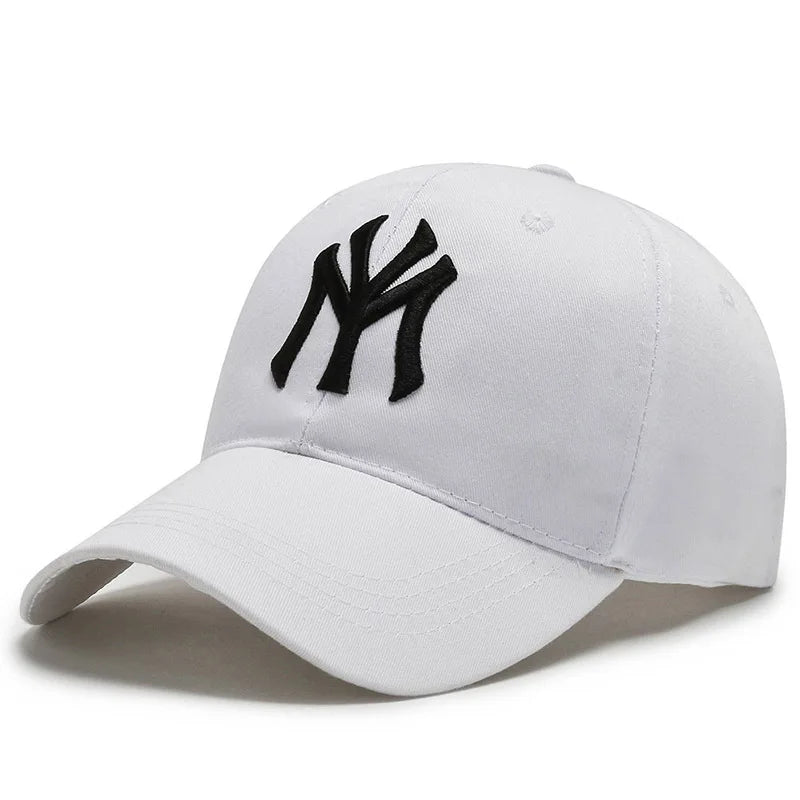 Vintage NY Logo Embroidery Baseball Cap, Casual Cotton Adjustable Dad Hat, Streetwear Hip Hop Sun Hat for Men Women Daily