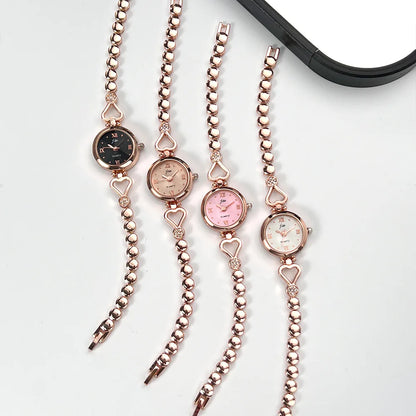 UTHAI CQ398 Fashionable Women watch exquisite heart bracelet waterproof quartz watch light luxury clock gift，watches for woman
