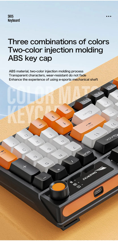 SMAILWOLF SK15 Mechanical keyboard wired full-key rollover gaming e-sports notebook office 98 keys customized in Russian