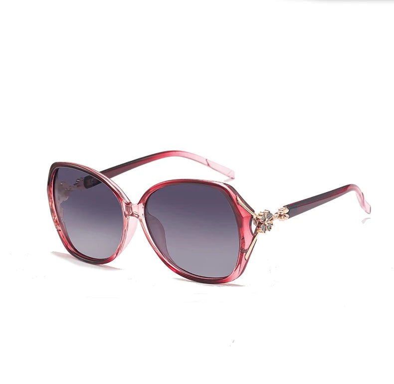 2021 Luxury Women Polarized Sunglasses Latest Lady's  UV400 Protection Crystal Feminin Cool Sun Glasses Diamond Vintage Gafas