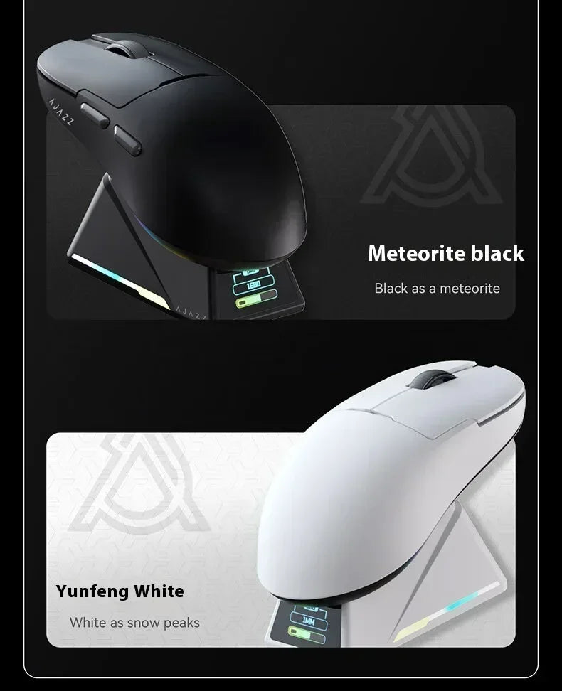 AJAZZ AJ159 APEX Maus Tri-Mode Wireless 8K PAW3950 Sensor Low Latency Gaming-Maus mit Ladestation, anpassbar, leicht, für PC-Gamer