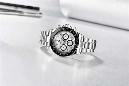 montre chronographe pour homme PAGANI DESIGN– Montre-bracelet à quartz de luxe, lumineuse et étanche.