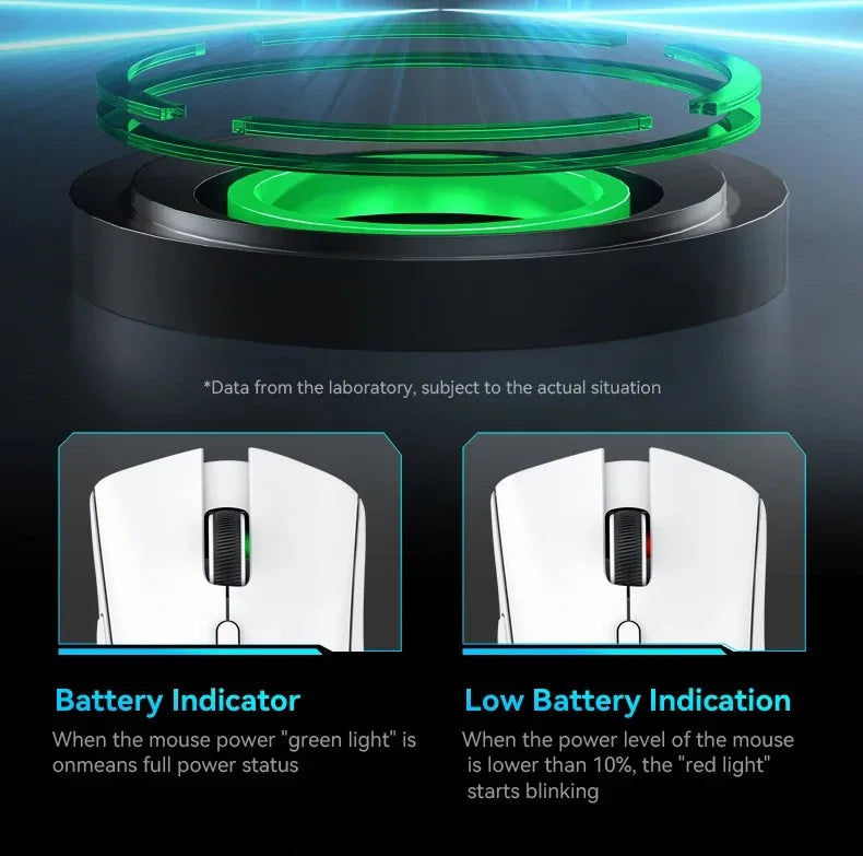 Attack Shark R1 Wireless Mouse for Gaming 1000 Hz PAW3311 Sensor, Rechargeable, Bluetooth Tri-mode, Ergonomic