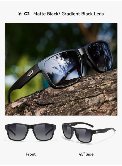 Ochelari de soare polarizați pentru bărbați KDEAM, mărime XXL, ochelari de protecție pentru sporturi în aer liber, lățime totală 155 mm, ochelari de soare extra mari