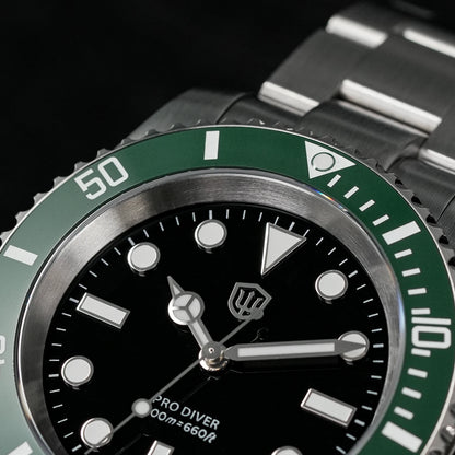 Watchdives WD1680Q V2 Men Watch VH31 Sweep Second Quartz Movement AR Sapphire Luminous BGW9 20Bar Waterproof Steel Wristwatches