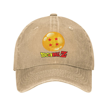 Produit gaming premium Fraquane Star Dragon Sphere Anime Goku Unisex Style Baseball Caps Dragon Ball Distressed Denim Hats Cap Outdoor Adjustable Fit Sun Cap