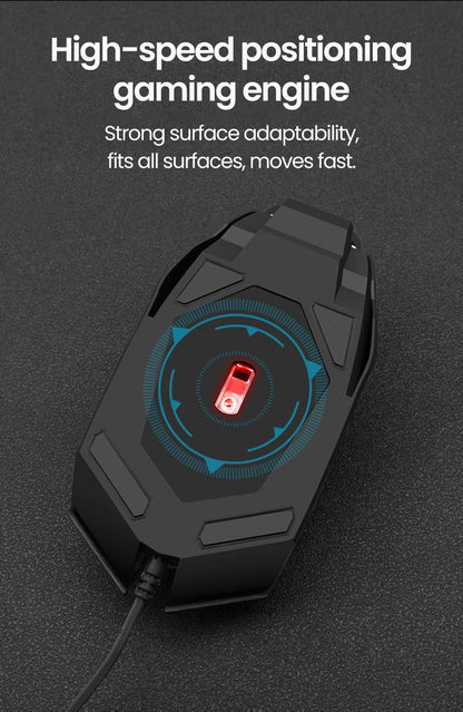 RGB Wired BackLight Mute USB Mice USB Wired Gaming Mouse for Desktop PC Notebook Computer Home Office LED Luminous 1600DPI