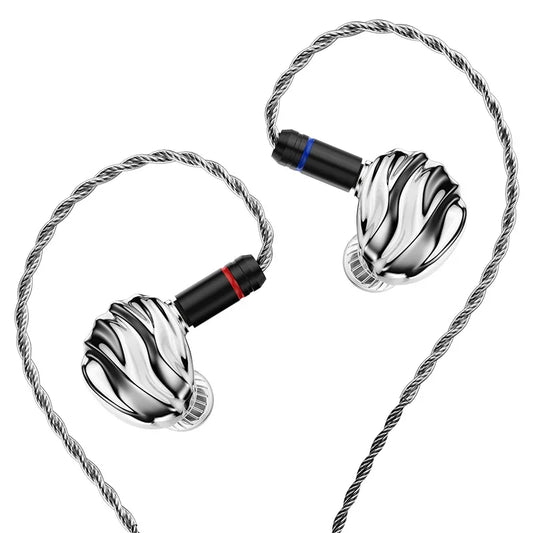 TRN SHELL 4DD+1Planar Hybrid Drivers In-Ear Earpohne IEM 0.78mm Detachable Cable Wired HIFI Music Earbuds Nozzle Design Headset