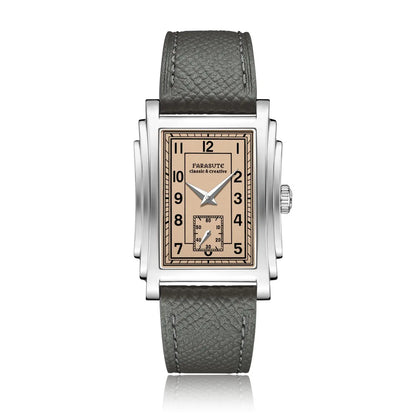 FARASUTE Original Design Square Manual Mechanical Men's Watch Seagull Movement Luxury Retro Sapphire Mirror Waterproof Men Watch