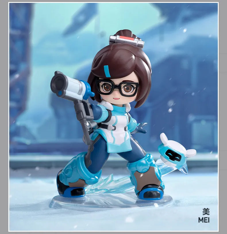 POP MART Overwatch Play of The Game Series Blind Box Mystery Box – urocze zabawki, ozdoby, figurki, dekoracje do domu, modele na biurko i lalki