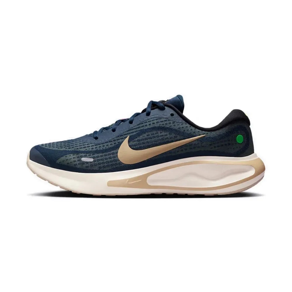 Nike Journey Run: Bequeme, vielseitige, atmungsaktive und leichte Low-Top-Freizeit-Laufschuhe für Herren – Blau FN0228-403