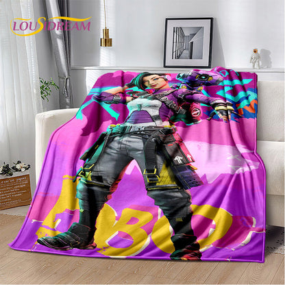 Apex Legends Game Gamer Cartoon Soft Plush Blanket,Flannel Blanket Throw Blanket for Living Room Bedroom Bed Sofa Picnic Cover