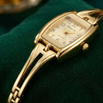 New Women's Bracelet Watch Top Brand Fashion Golden Quartz Ladies Watch Luxury Elegant Female Clock Gift for Woman Reloj Mujer