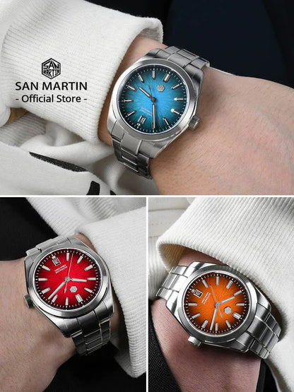 San Martin 36/39/42mm SN0144 JianZhan Gada Watch Miyota 9015 Original Design Chinese Style Dress Men Automatic Mechanical Watch