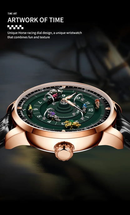 Pindu Horse Gambling Series Men's Full Automatic Mechanical Watch European Racing Roulette Entertainment Design Party Watch